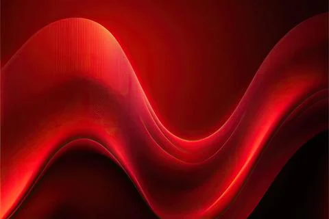 Red abstract gradient, wave wallpaper, Made by AI,Artificial intelligence Stock Illustration