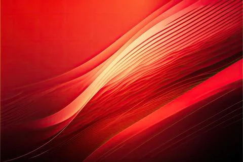 Red abstract gradient, wave wallpaper, Made by AI,Artificial intelligence Stock Illustration