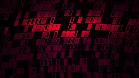 Red Abstract Grid Pattern with Fast Motion Graphics for Technology Presenta.. Stock Footage 343759648