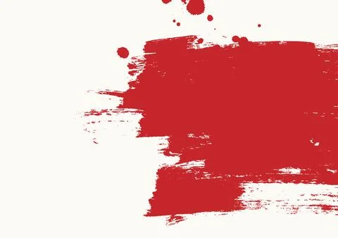 Red abstract grunge brush stroke texture background Stock Illustration