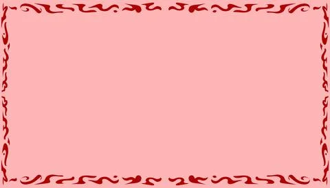 Red abstract illustration background frame border texture Ilustração Stock