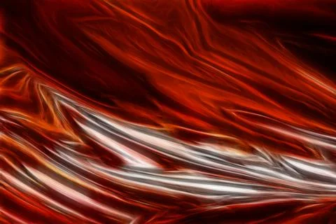 Red abstract with light lines. Beautiful, glossy surface. Red background.  Illustrazione stock