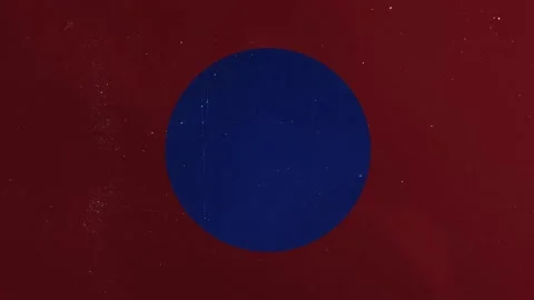 Red Abstract Light Texture (Blue Circle) Stockbeeldmateriaal 151097683