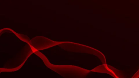 Red Abstract Line Wave Motion Background with Copy Space 動画素材 343724365