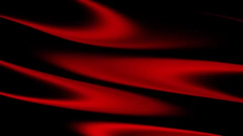 Red abstract liquid streaks on black background, dynamic seamless loop video fo Video stock 339263887