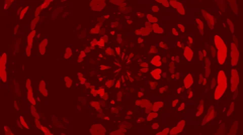 Red abstract loop motion background, heart Stock Footage 47382319