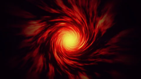 Red abstract magic portal hypnotic energy space fire storm tunnel hyperspace Stock Footage 251575166