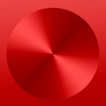 Red abstract metallic button - background Stock Illustration