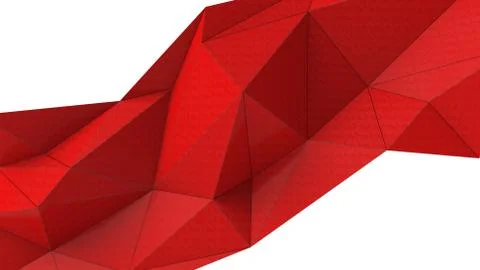 Red abstract modern crystal background. Polygon, Line, Triangle pattern shape Stock Illustration