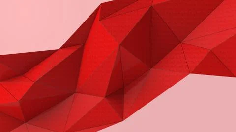Red abstract modern crystal background. Polygon, Line, Triangle pattern shape Stock Illustration