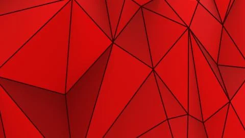 Red abstract modern crystal background. Polygon, Line, Triangle pattern shape Stock Illustration