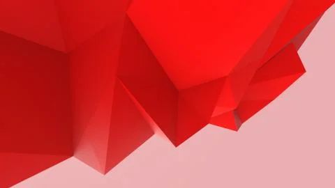Red abstract modern crystal background. Polygon, Line, Triangle pattern shape Stock Illustration