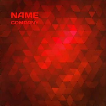 Red abstract mosaic background. Illustrazione stock