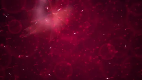 Red abstract network connection technology motion background with Stock Footage 338066057