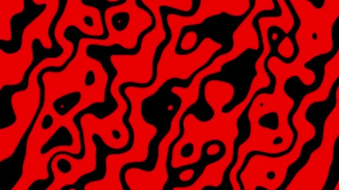 Red Abstract Organic Flowing Lines Background Stock Footage 314428066