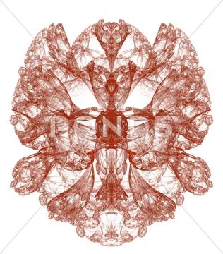 Red abstract ornament Stock Illustration