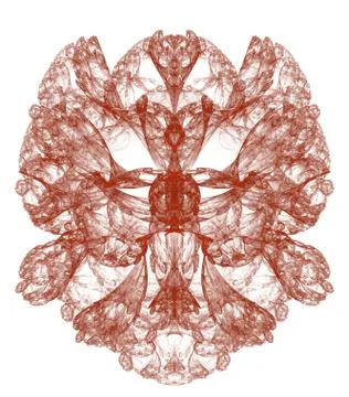 Red abstract ornament Stock Illustration