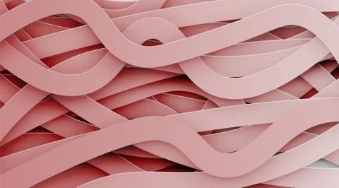 Red abstract papercut background with drop shadows, vector illustration Stock Illustration