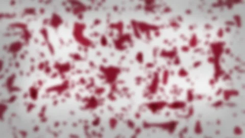 Red abstract particles on gray background. 2d animation 動画素材 345711776