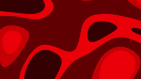 Red abstract pattern with dark organic shapes suitable for design projects Stock Footage 318564513