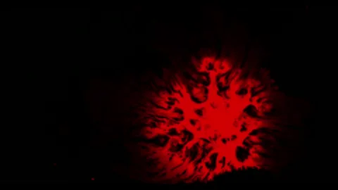 Red abstract patterns transform in mesmerizing display 스톡 동영상 320417429