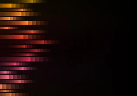 Red abstract pixel speed racer from side background Stock Illustration