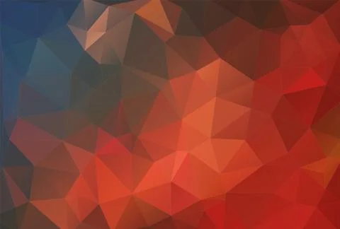 Red Abstract polygonal background. Stock Illustration