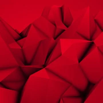 Red Abstract Polygonal Background Stock Illustration