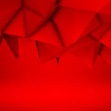Red Abstract Polygonal Background Stock Illustration