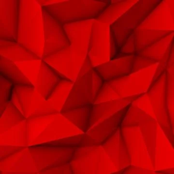 Red Abstract Polygonal Background Stock Illustration