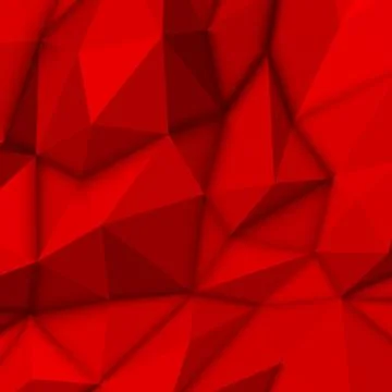 Red Abstract Polygonal Background Stock Illustration