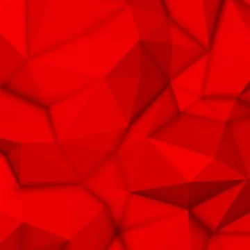 Red Abstract Polygonal Background Stock Illustration