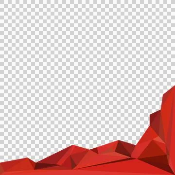 Red abstract polygonal geometry graphic background design Stock Illustration