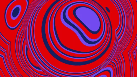 Red abstract psychedelic background with lines. Stock Footage 246333246