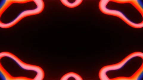 Red Abstract Psychedelic Pattern Background VJ Loop in 4K Stock Footage 344096948