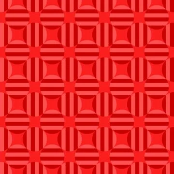 Red abstract seamless circle pattern background design イラスト素材