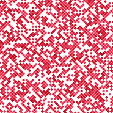 Red abstract seamless diagonal square pattern background - vector graphic Stock Illustration