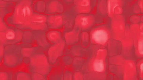 Red abstract shapes form a seamless textured background. Stock Footage 301935340