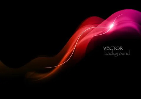 Red abstract smoke Illustrazione stock