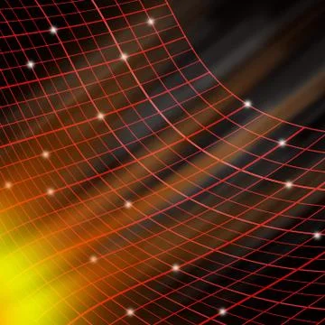 Red abstract sqaure with dark background Stock-Illustration