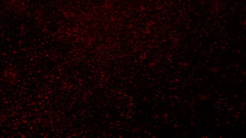Red abstract surfaces of particles slowly moving on a black background. 3d rende Video stock 97958005