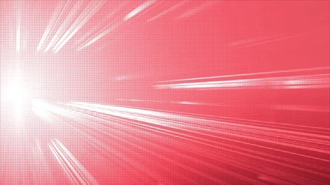Red Abstract technology background. Rays of light are blinking and moving Stock Footage 72172521