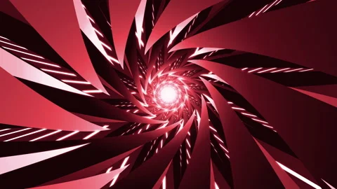 Red abstract technology circle tunnel background 스톡 동영상 165682931