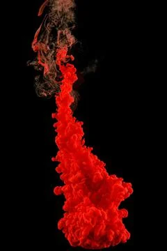 Red abstract texture on black. Stock Photos