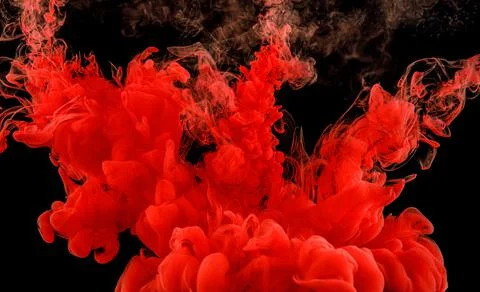 Red abstract texture on black. Stock Photos