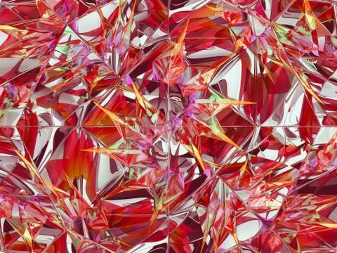 Red abstract texture pattern and kaleidoscope Stock Illustration