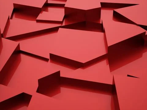 Red abstract triangle background Stock Illustration