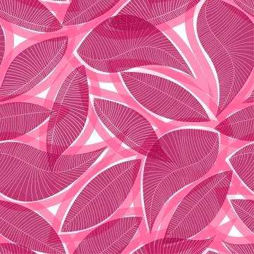 Red abstract tropical in a seamless pattern Stock Illustration