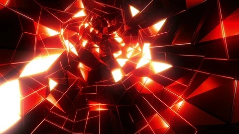 Red Abstract Tunnel 스톡 동영상 102430965