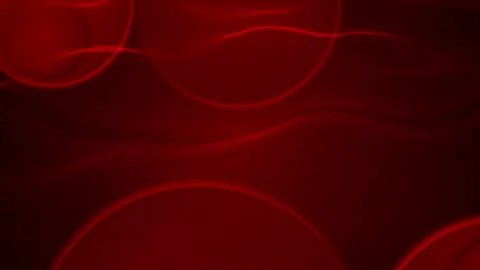 Red abstract wave pattern background flowing line texture, dark circular shapes Stock Footage 334123381